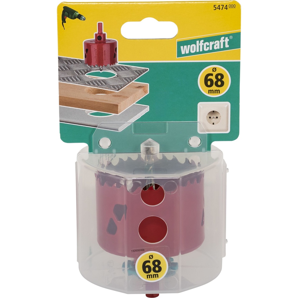 Wolfcraft Kronensäge BiM  68mm