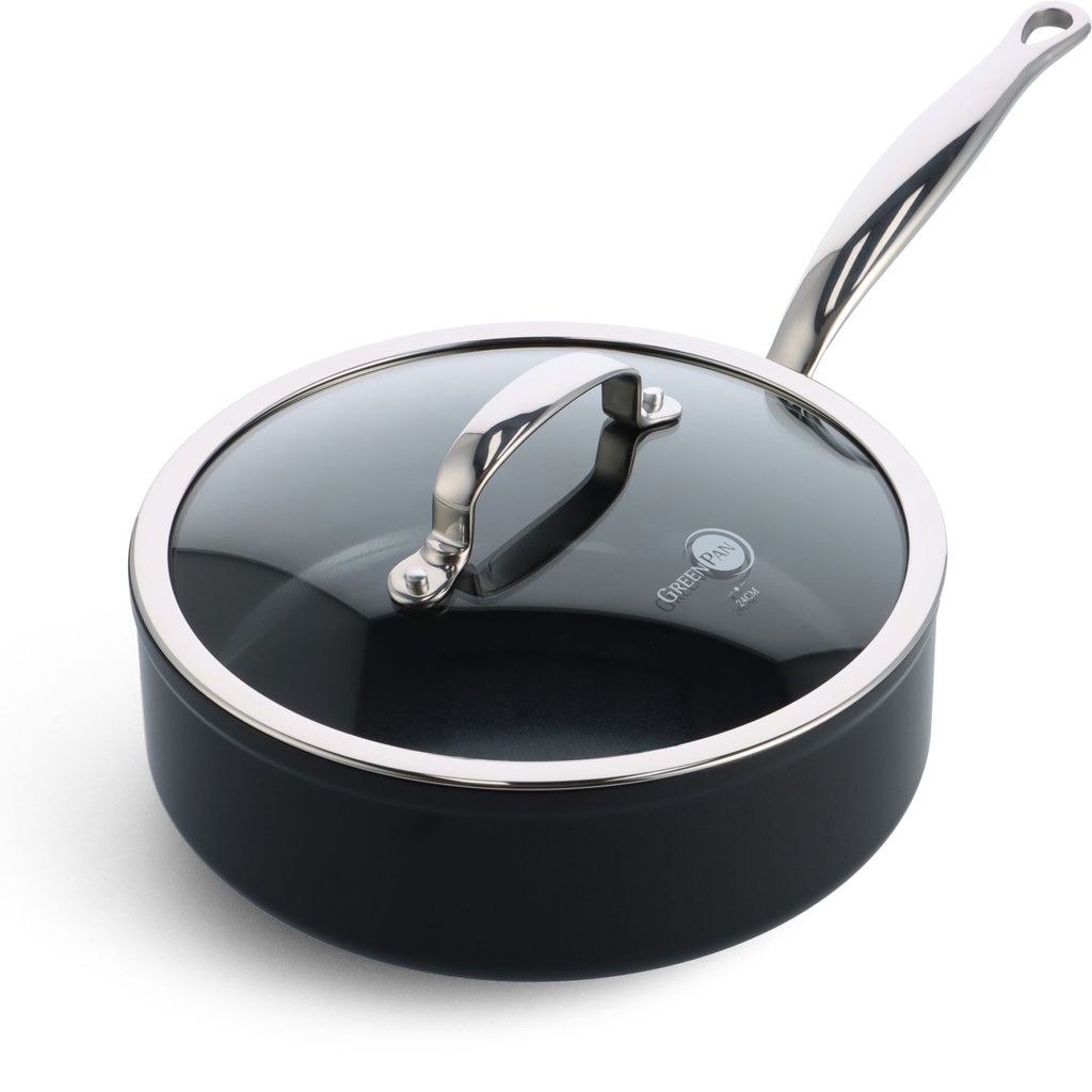 GreenPan Barcelona Pro Sauté Pan 24cm Black