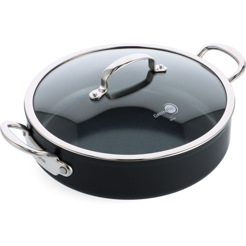 GreenPan Barcelona Pro Sauté Pan 30cm Black