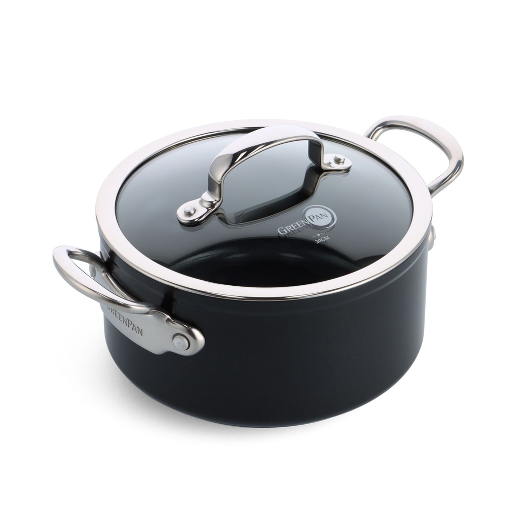 GreenPan Barcelona Pro Casserole 20cm Black