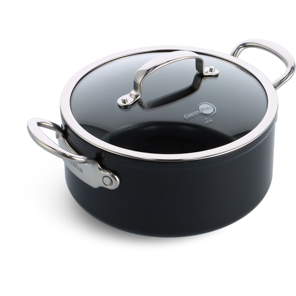GreenPan Barcelona Pro Casserole 24cm Black