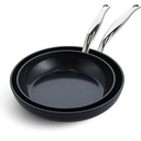 GreenPan Barcelona Pro 2 pcs Frypan Set 24+28cm Black