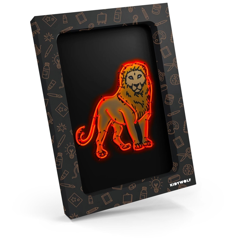Kidywolf Illuminated Wall Decoration Kit 3-pieces Animals