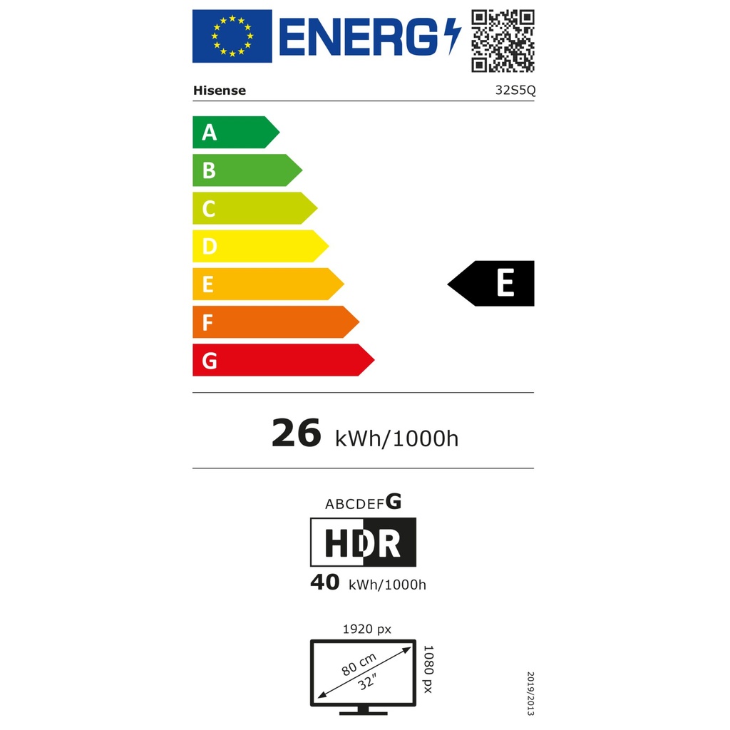 Hisense 32S5Q white