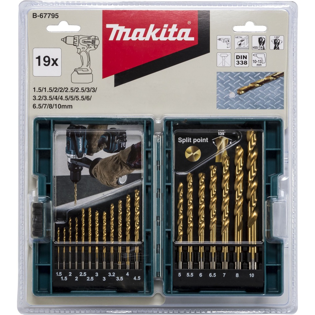 Makita Bohrer-Set 19tlg