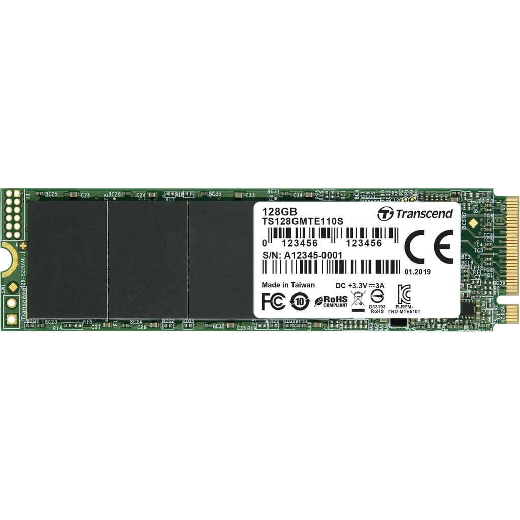 Transcend SSD MTE110S      128GB NVMe PCIe Gen3 x4
