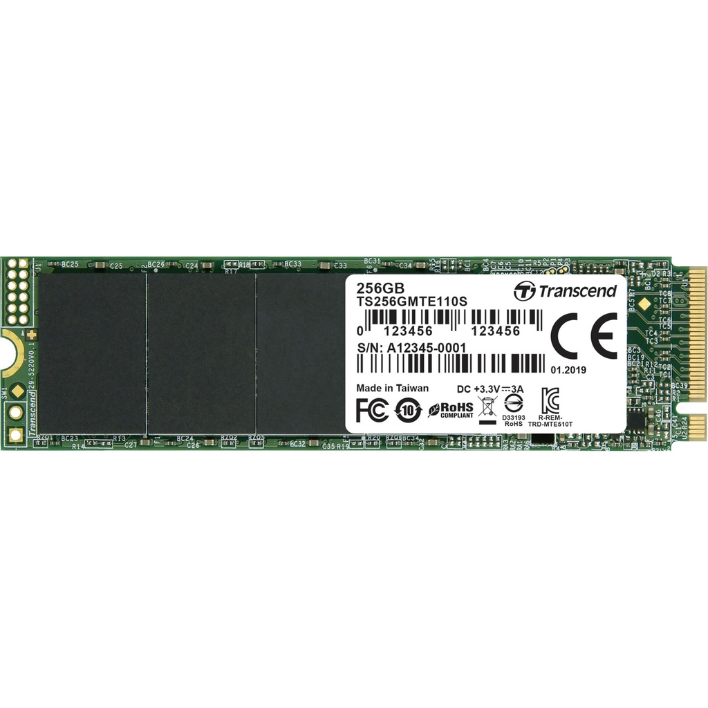 Transcend SSD MTE110S      256GB NVMe PCIe Gen3 x4