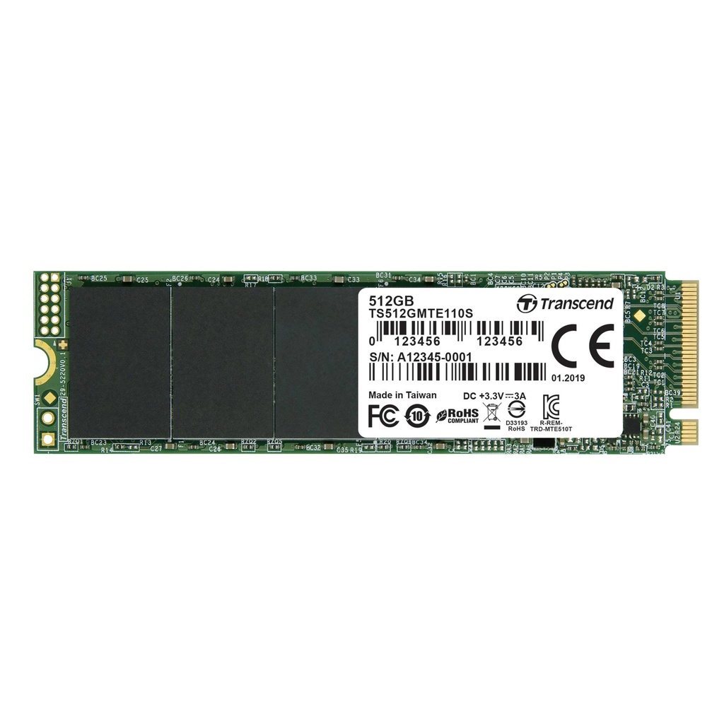 Transcend SSD MTE110S      512GB NVMe PCIe Gen3 x4