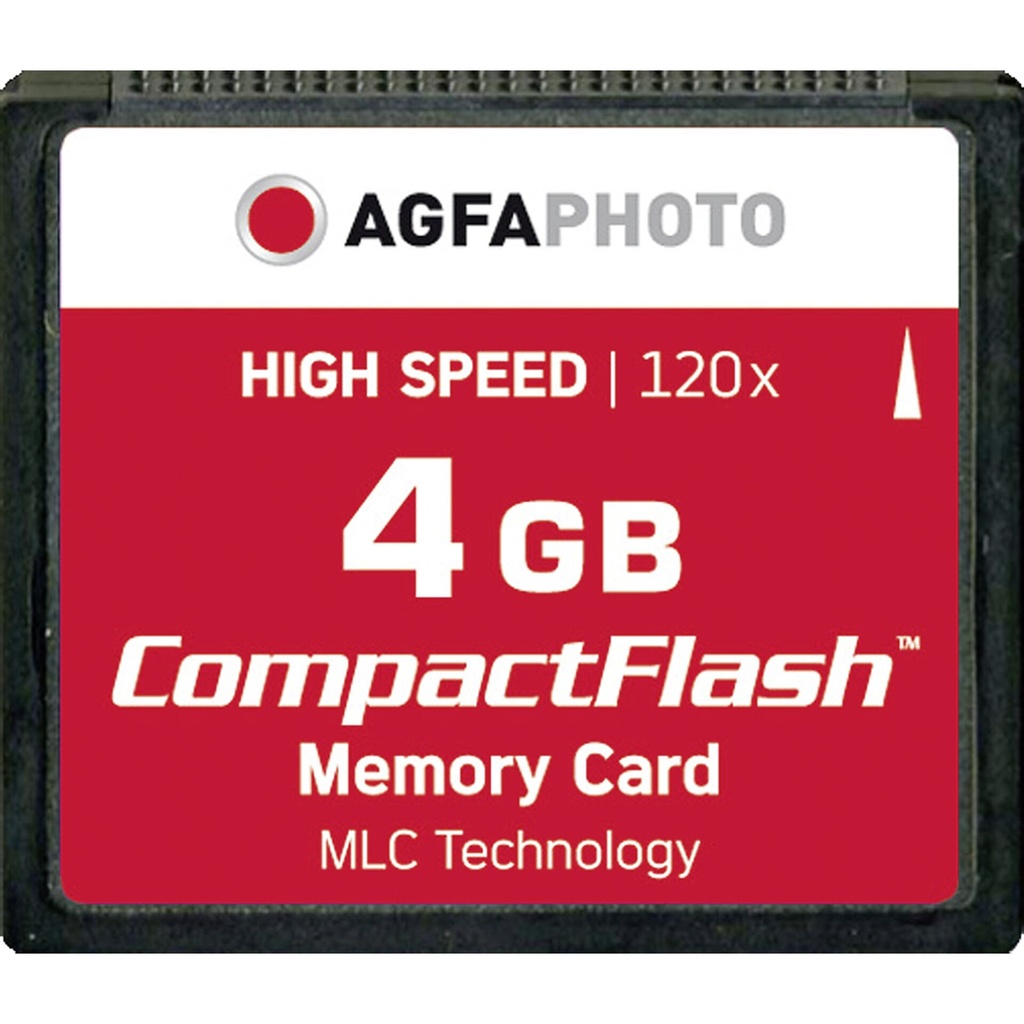 AgfaPhoto Compact Flash      4GB High Speed 120x MLC
