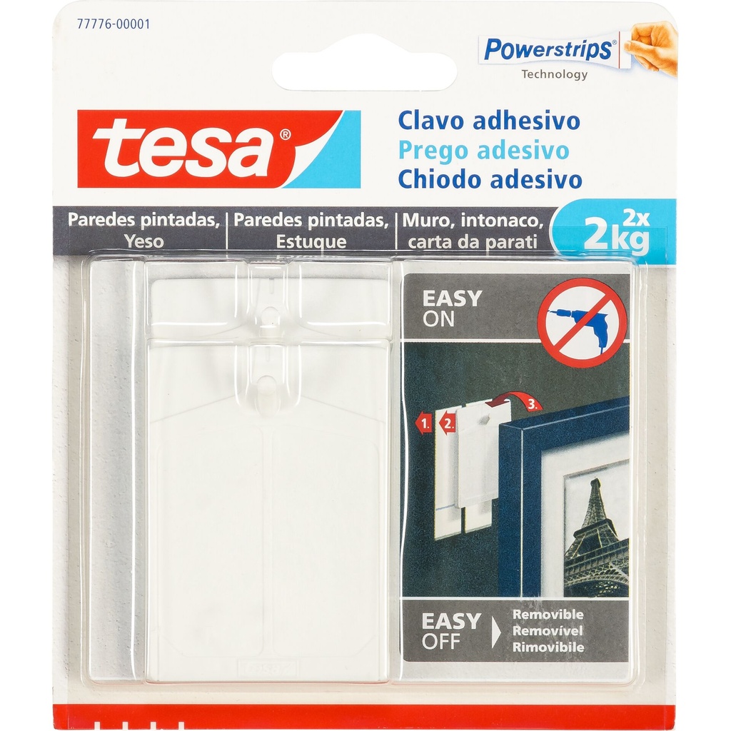 Tesa Klebenagel 2kg 2 Stück 77776 für Tapeten & Putz