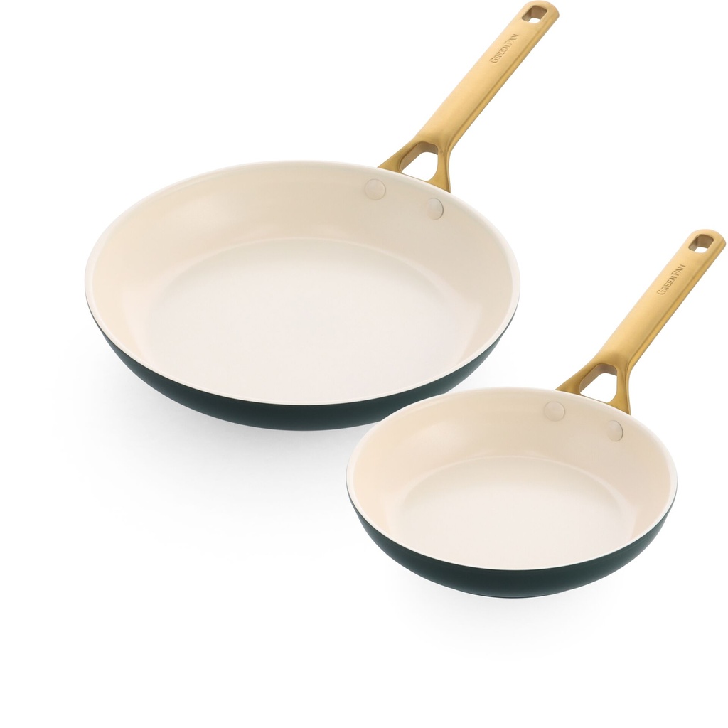 GreenPan Padova Reserve 2 pcs Frypan Set 20+26cm Green