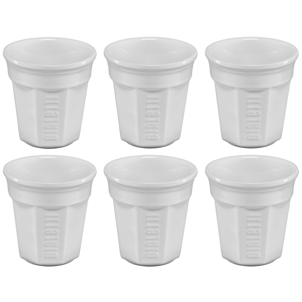 Bialetti Espresso cup Set white 6-pcs.