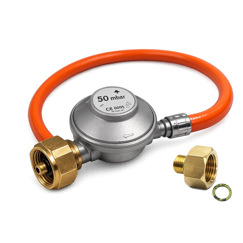 Alfa Forni Gas Connection Set 50mBar 1.5kg/h, 80 cm Hose