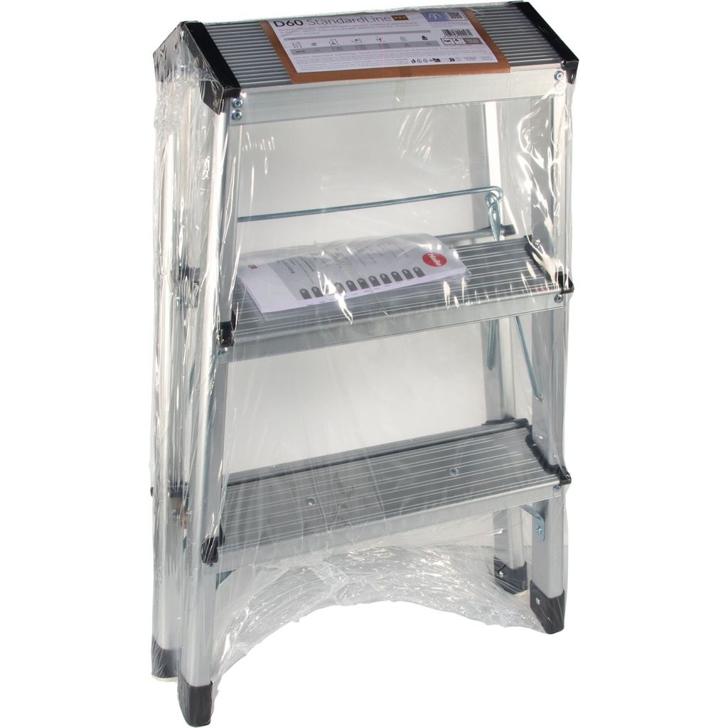 Hailo D60 StandardLine 2x3 Steps Double-Stepped Folding Ladder