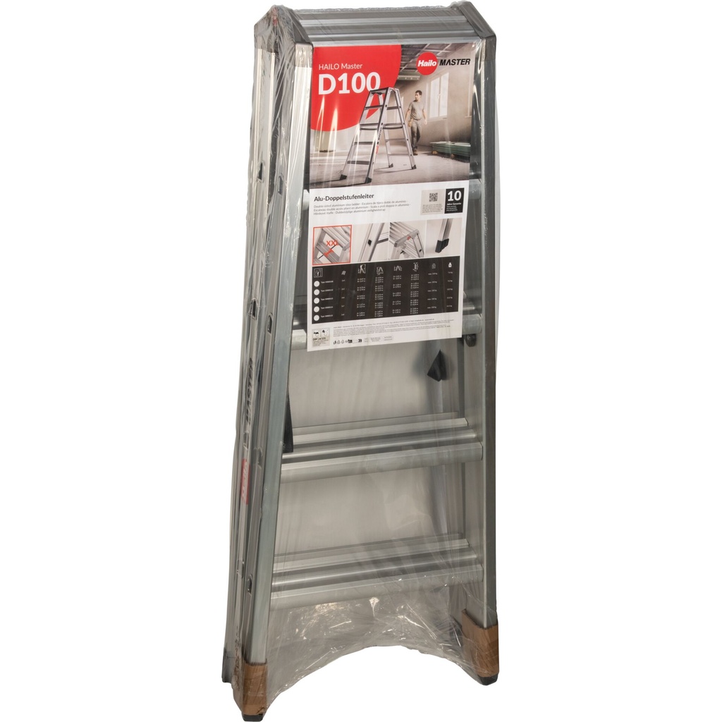 Hailo Master D100 2 x 5 Step Stepladder