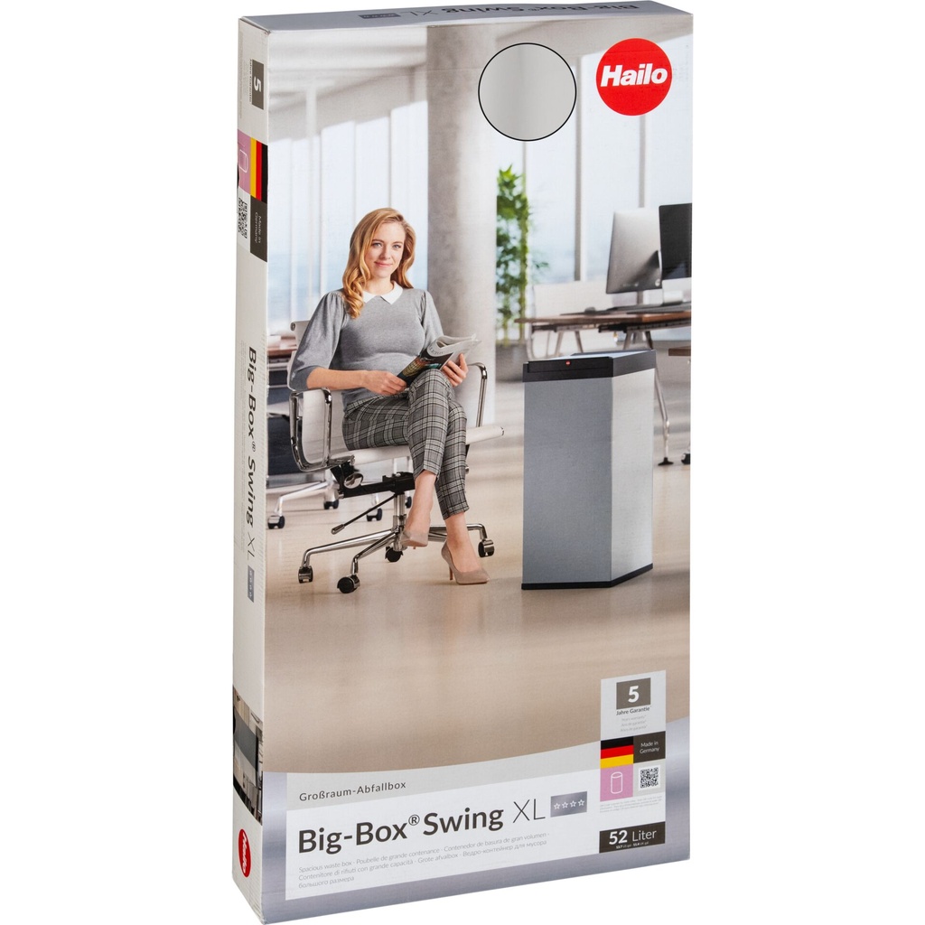 Hailo Big-Box Swing XL stainless steel