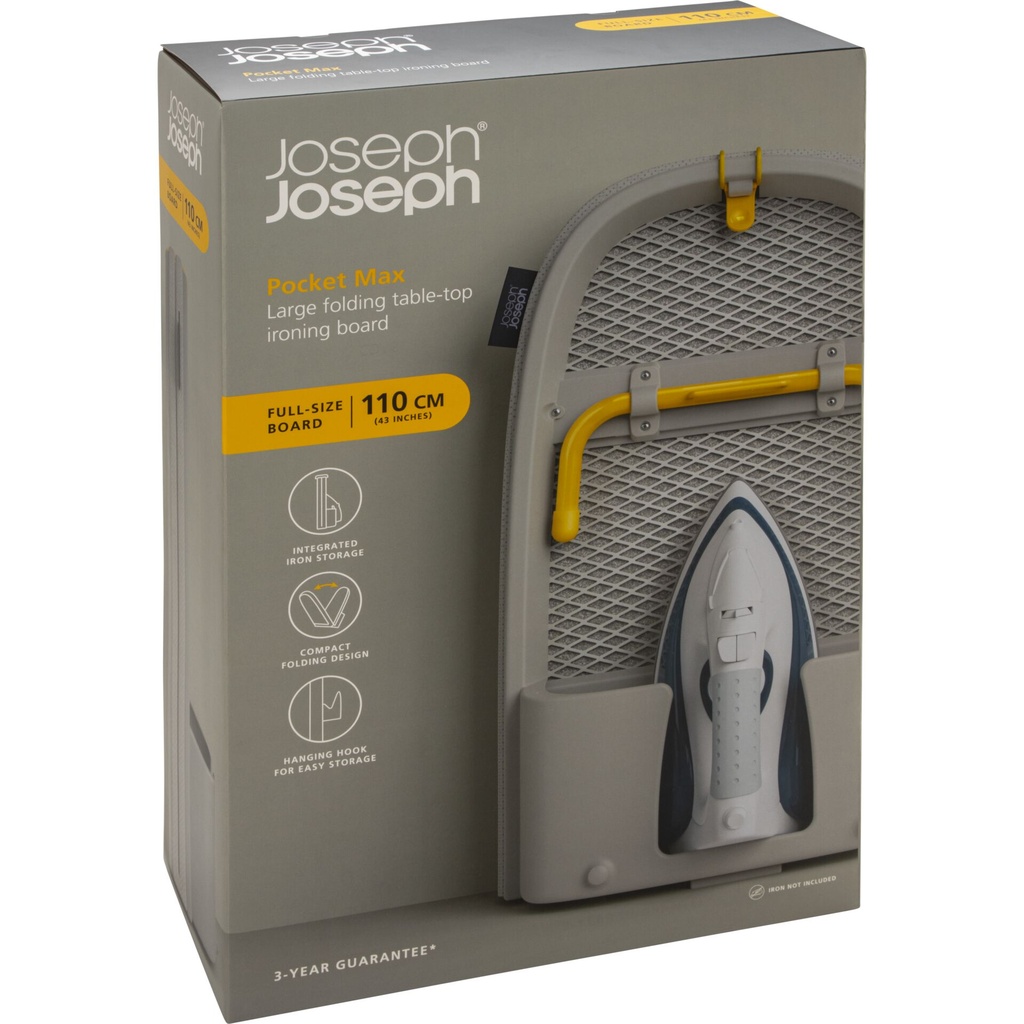 Joseph Joseph Pocket Plus Max Foldable Ironing Board ecru