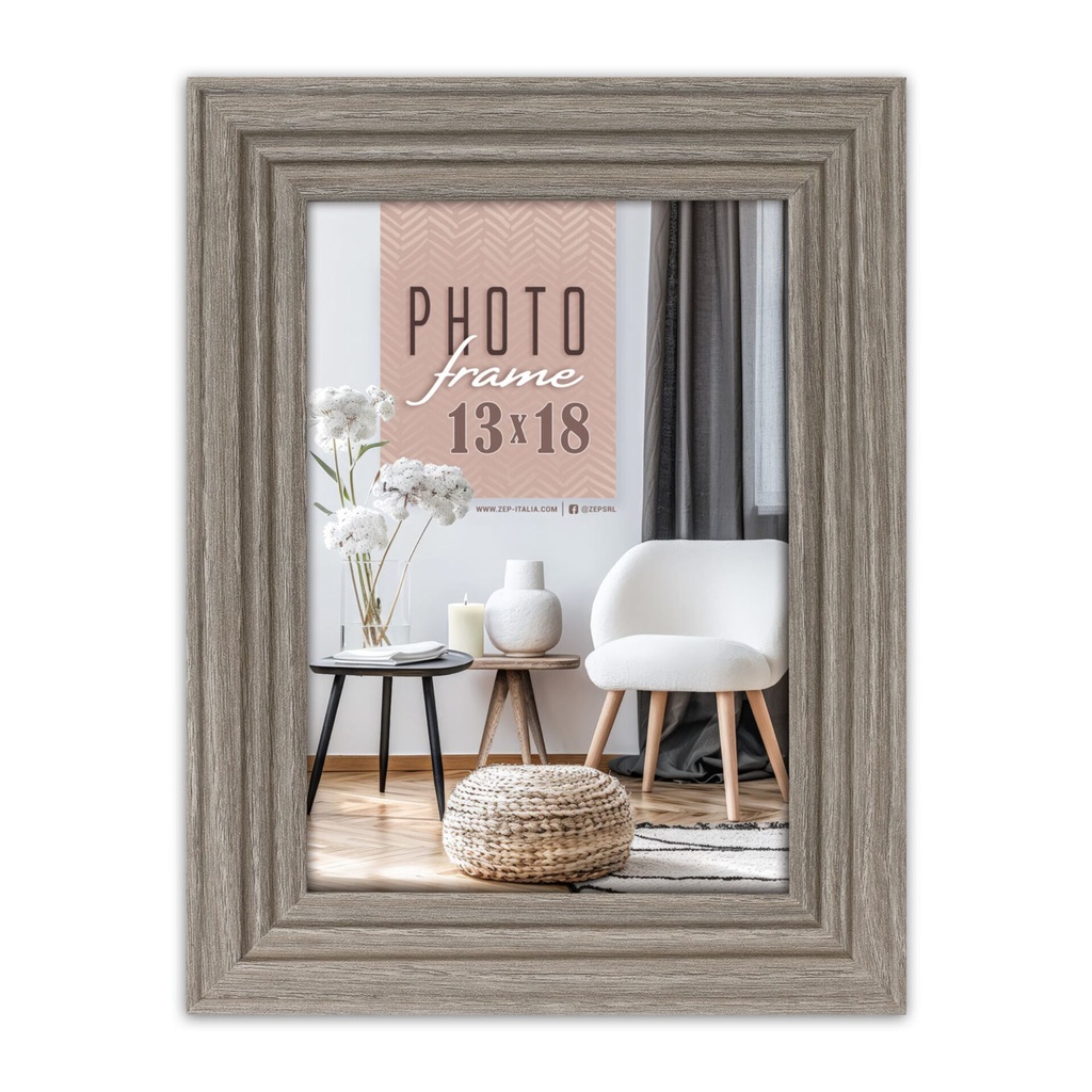 ZEP Munich Grey            13x18 Wood Frame AA657G
