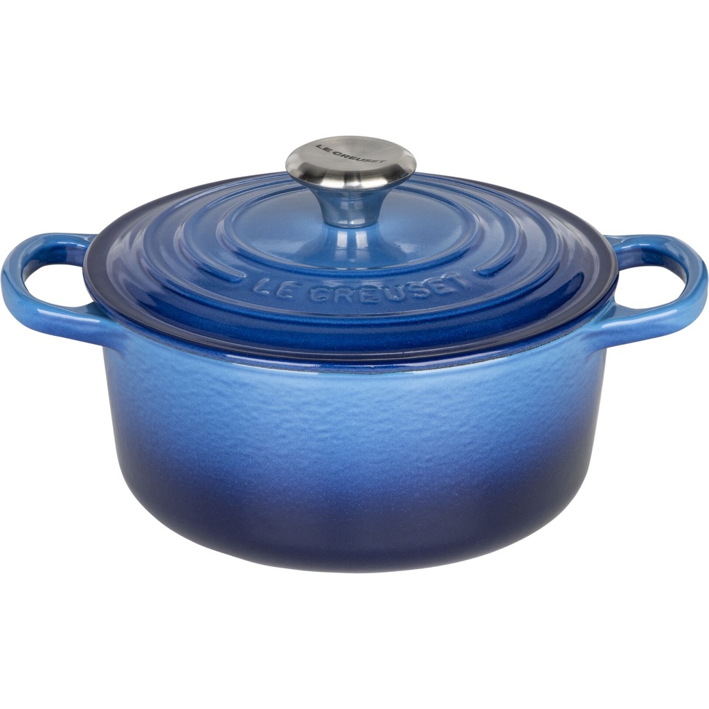 Le Creuset Signature Bräter round 18 cm blue
