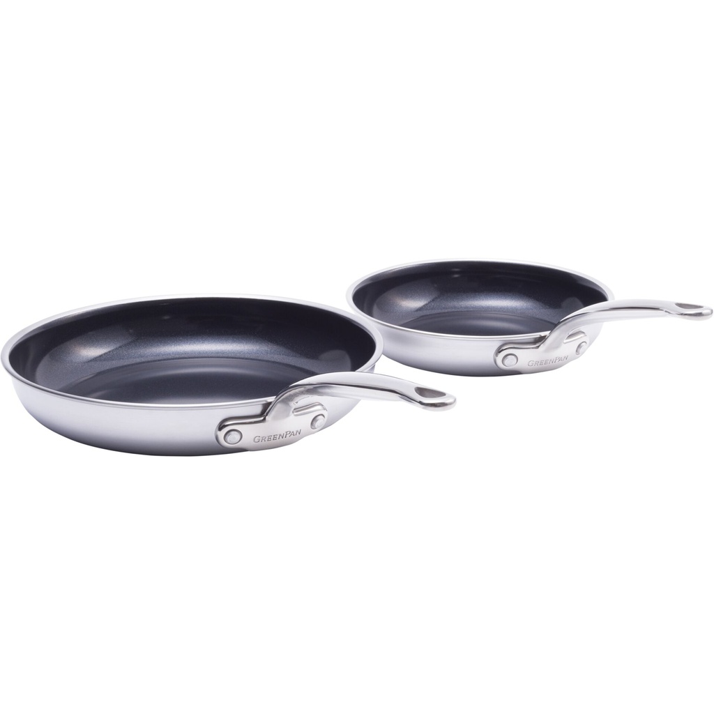 GreenPan Premiere Frying Pan Set 2-piece,20+28cm Stainless Steel