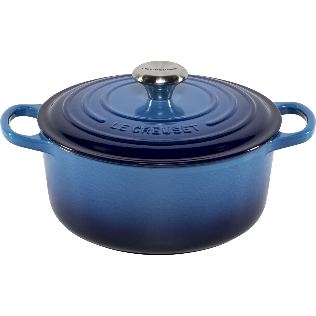 Le Creuset Signature Casserole round 24 cm azure blue
