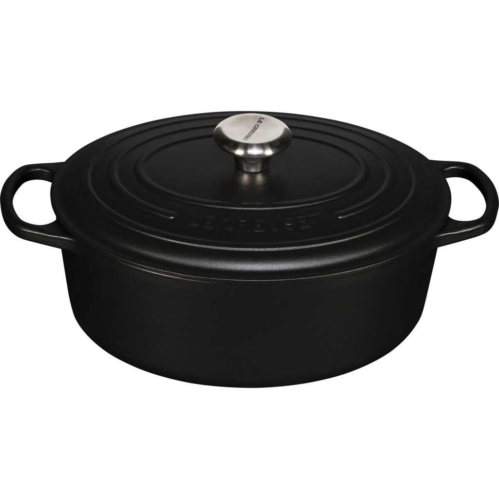 Le Creuset Signature Casserole oval 29 cm satin black