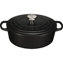 Le Creuset Signature Casserole oval 27 cm satin black