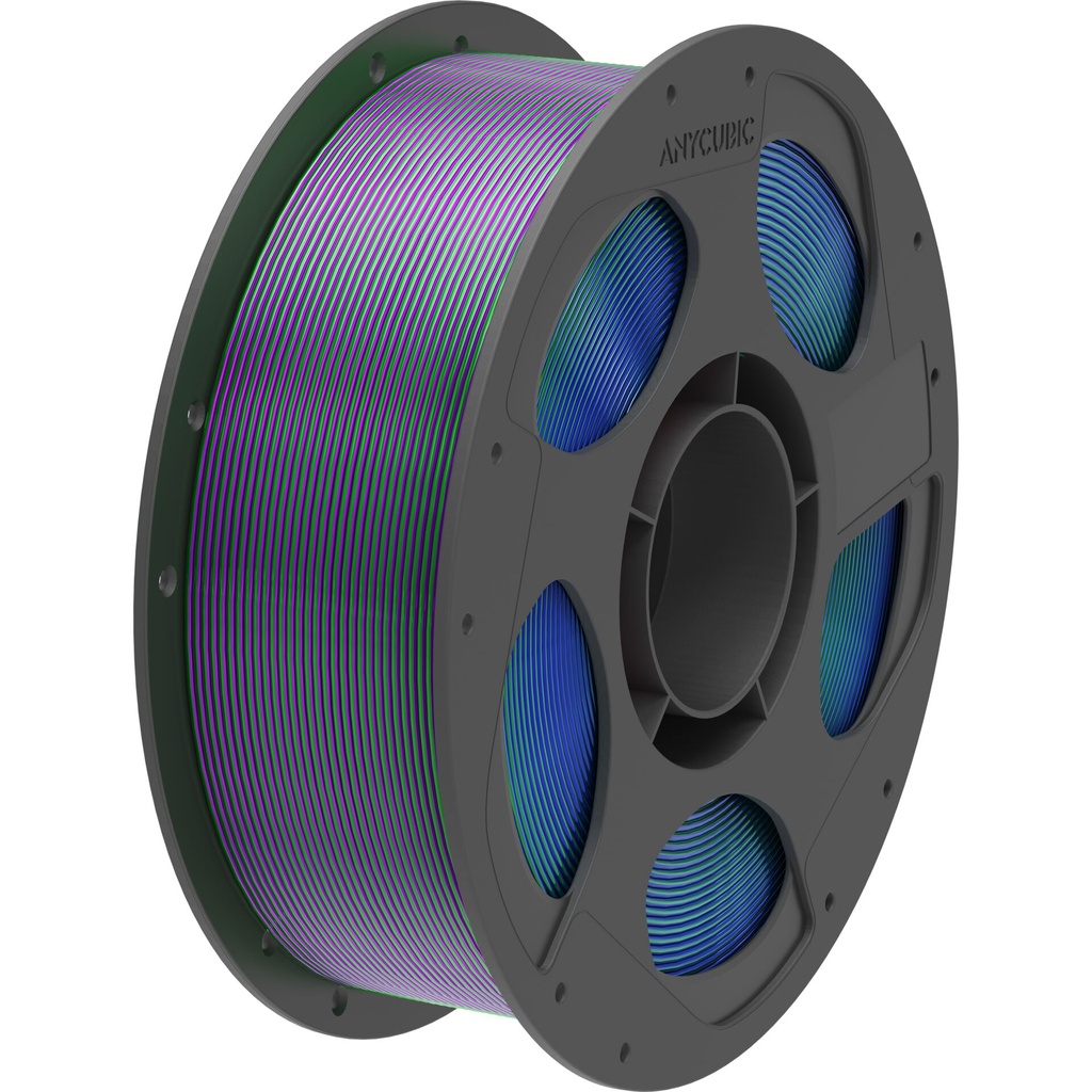 Anycubic PLA Silk Filament Tri-Color: Blue Green Purple