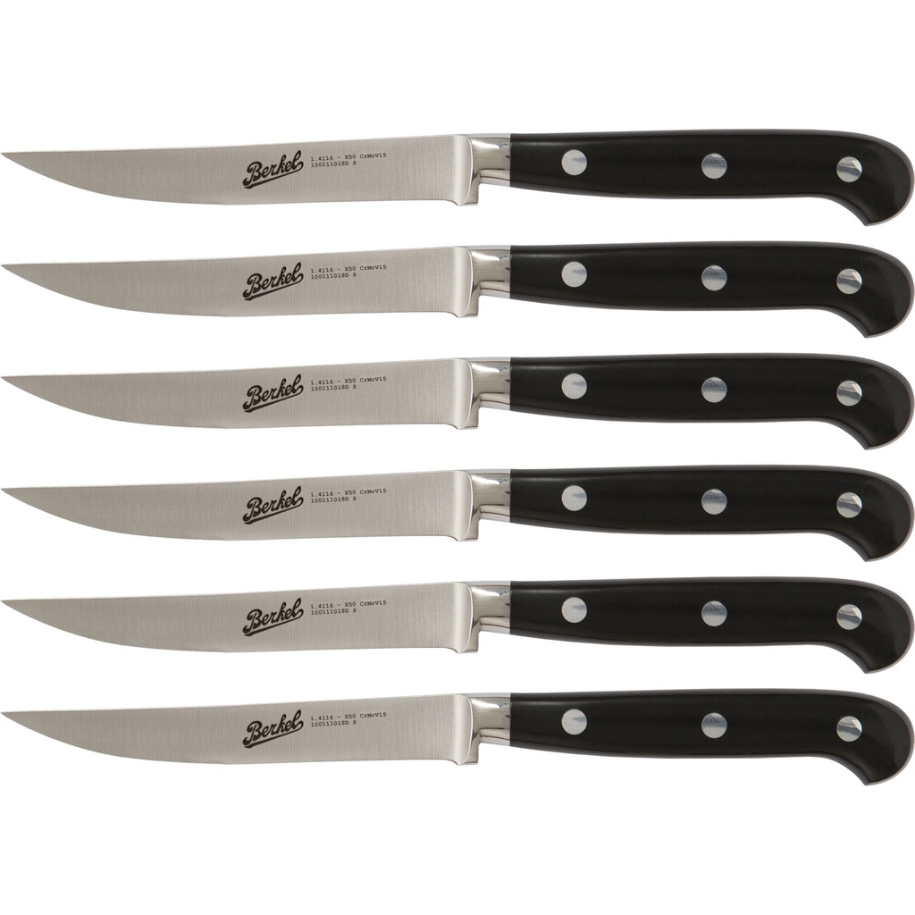 Berkel Adhoc Glossy Black Steak Set 6-pcs.