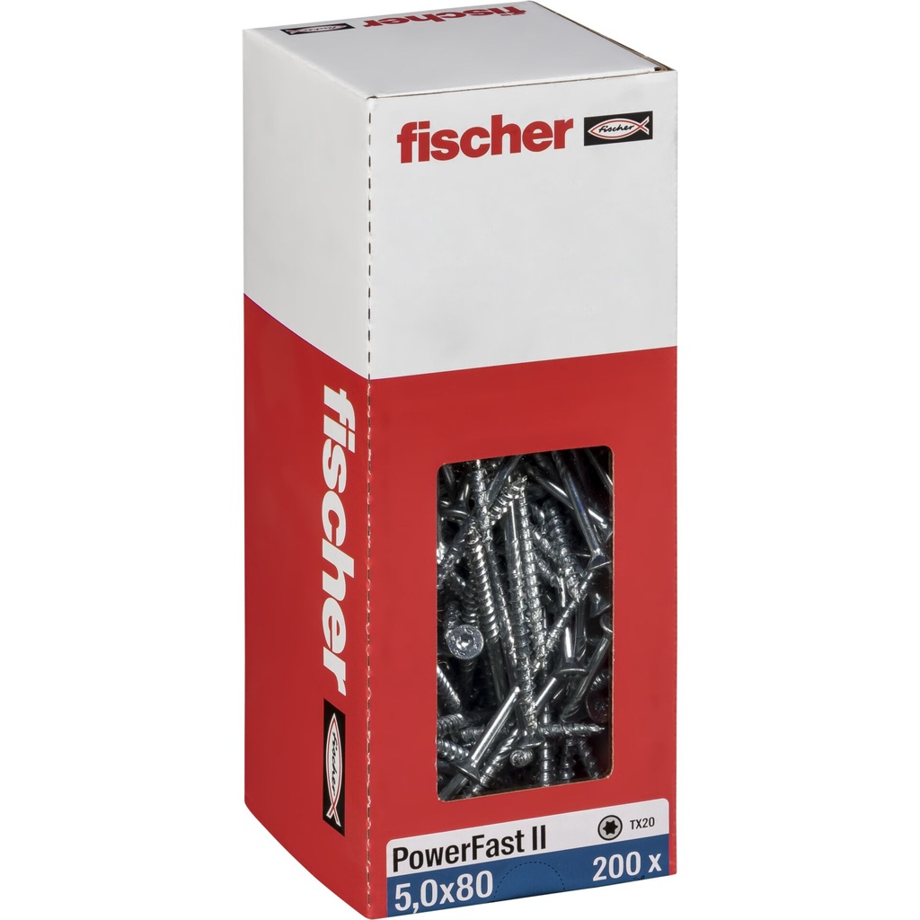 Fischer PowerFast II 5,0x80 SK TX TG blvz 200