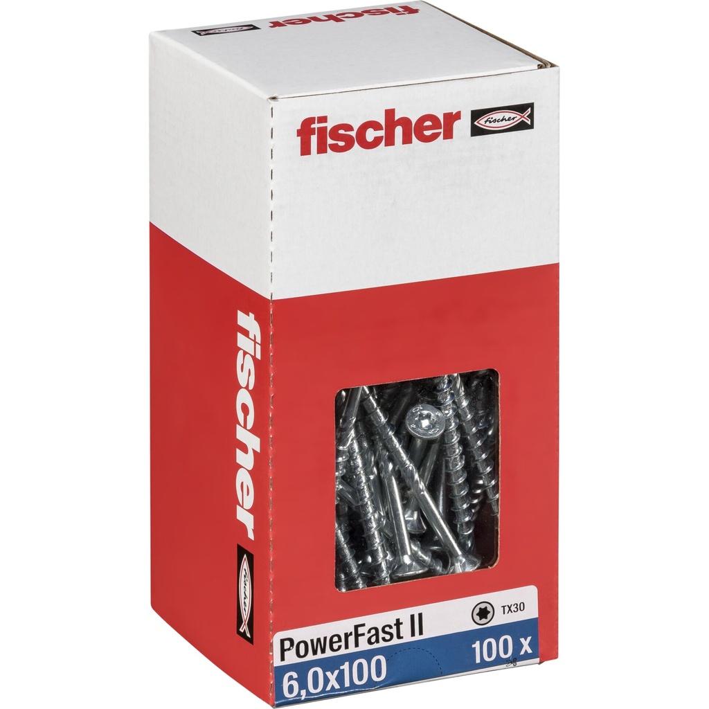 Fischer PowerFast II 6,0x100 SK TX TG blvz 100