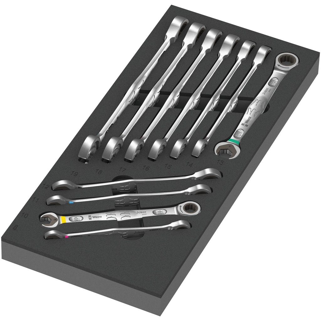 Wera 9730 6000 Joker Set 1 Foam Inlay
