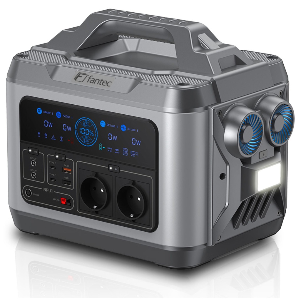 FANTEC PGS-1200 Power Station & Solar Generator