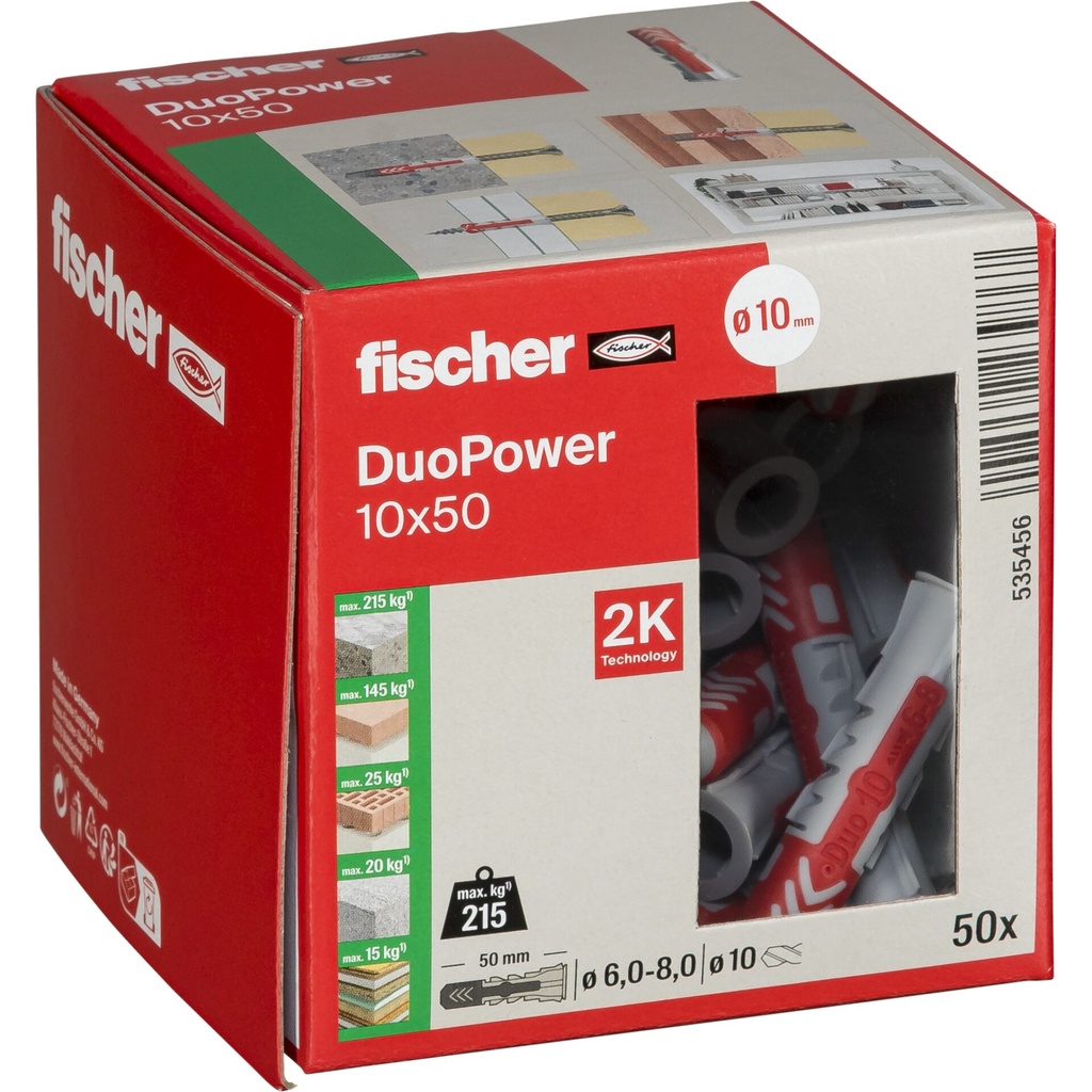 Fischer DUOPOWER 10x50 50 pcs