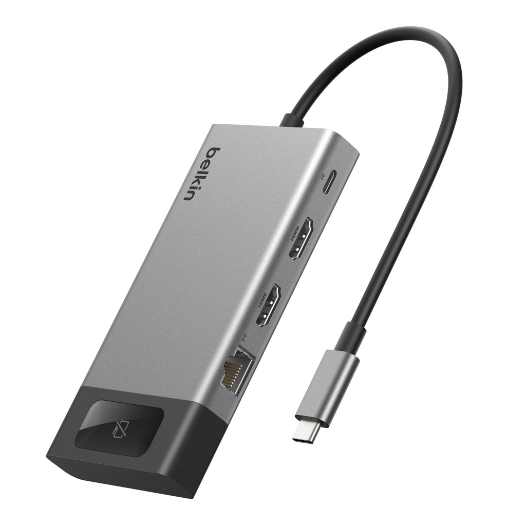 Belkin CONNECT 8-in-1 USB-C Hub for 2 Screens INC027hqSGY