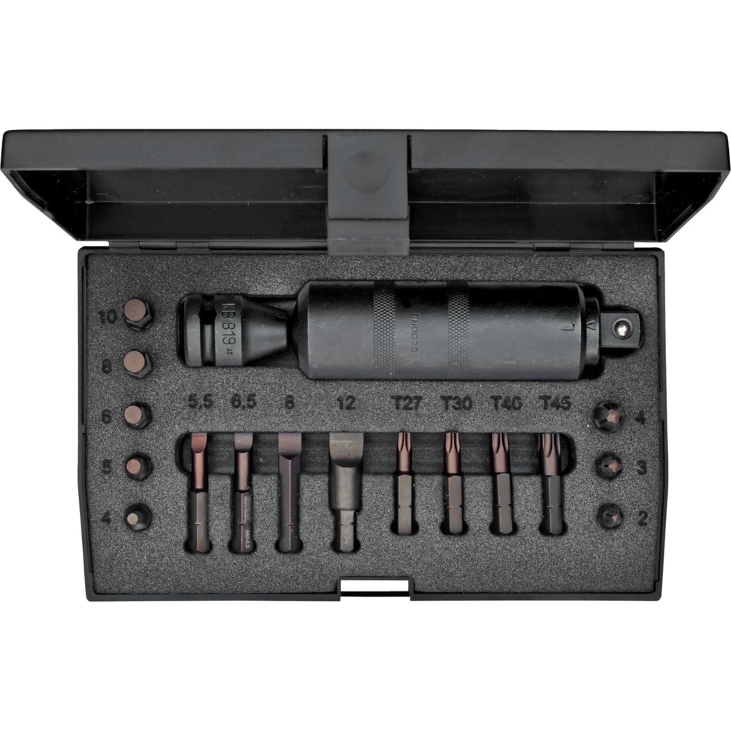 GEDORE Screw Loosener Set 1/2 18-pieces