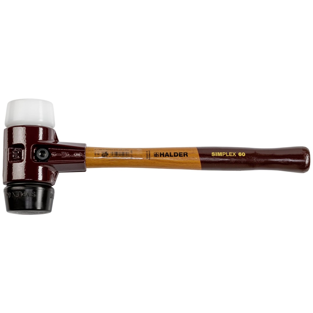 Halder SIMPLEX soft-face mallet 60 comp. rubber/plast. TE SIMPL
