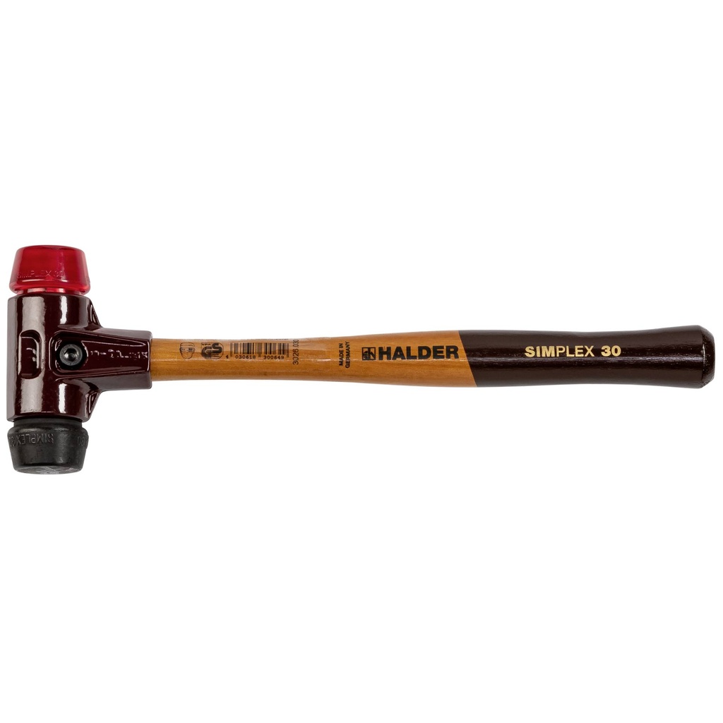 Halder SIMPLEX soft-face mallet 30 comp. rubber/plast. TE SIMPLE
