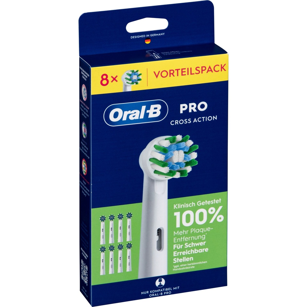 Oral-B Toothbrush Heads Pro CrossAction 8 pcs.