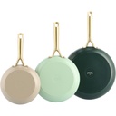 GreenPan Shades Frying Pan Set 3-Piece 20+24+28cm Natural