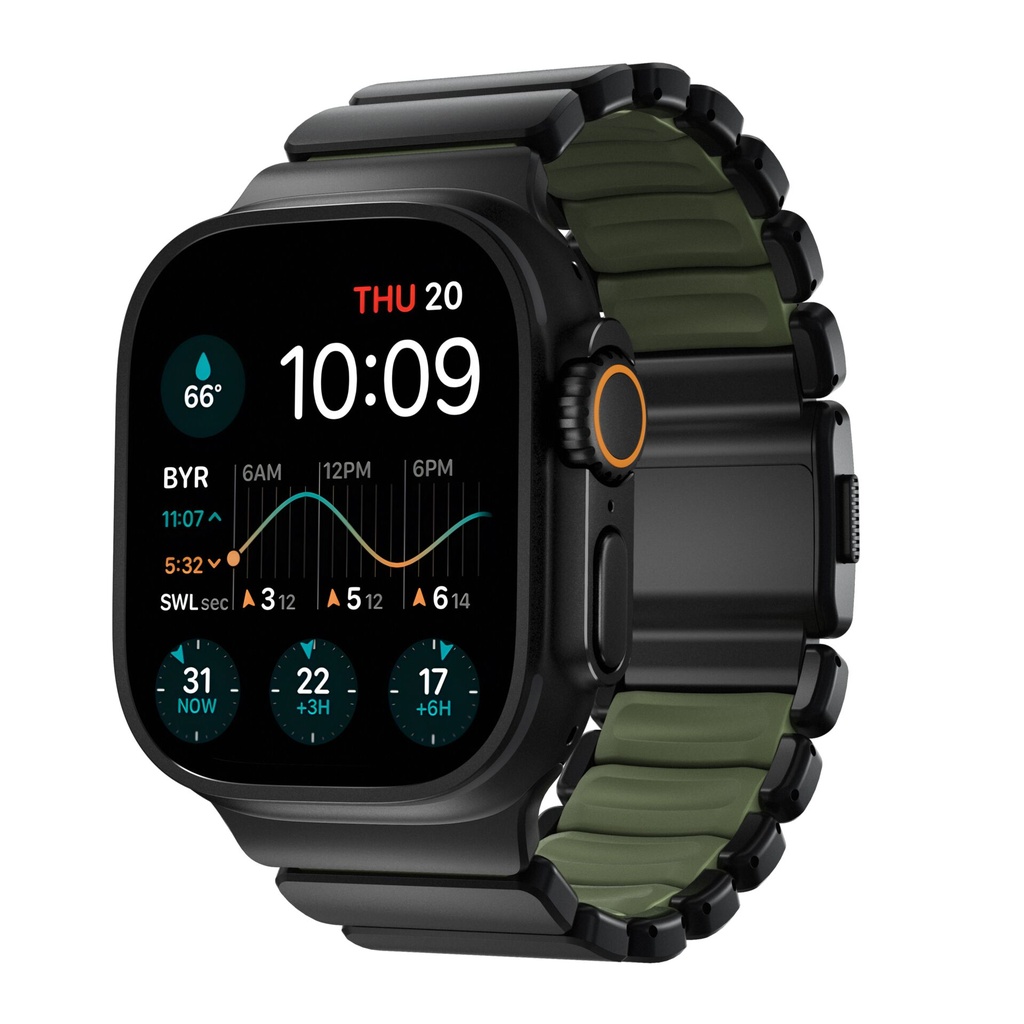 Nomad Stratos Band Titanium Black 49mm Forest