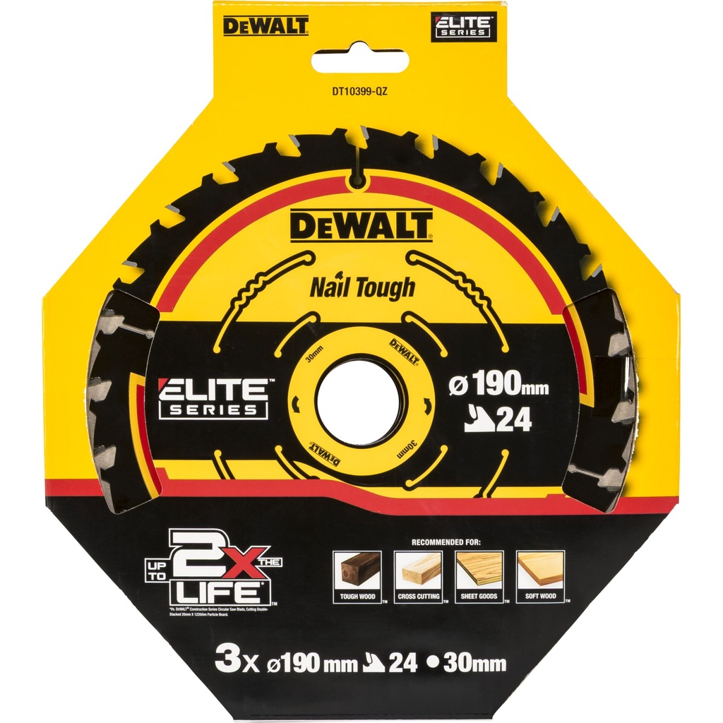 DeWalt DT10399-QZ Circ. Saw Blade 190x30mm