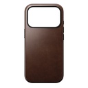Nomad Modern Leather Case iPhone 17 Pro Rustic Brown Horween