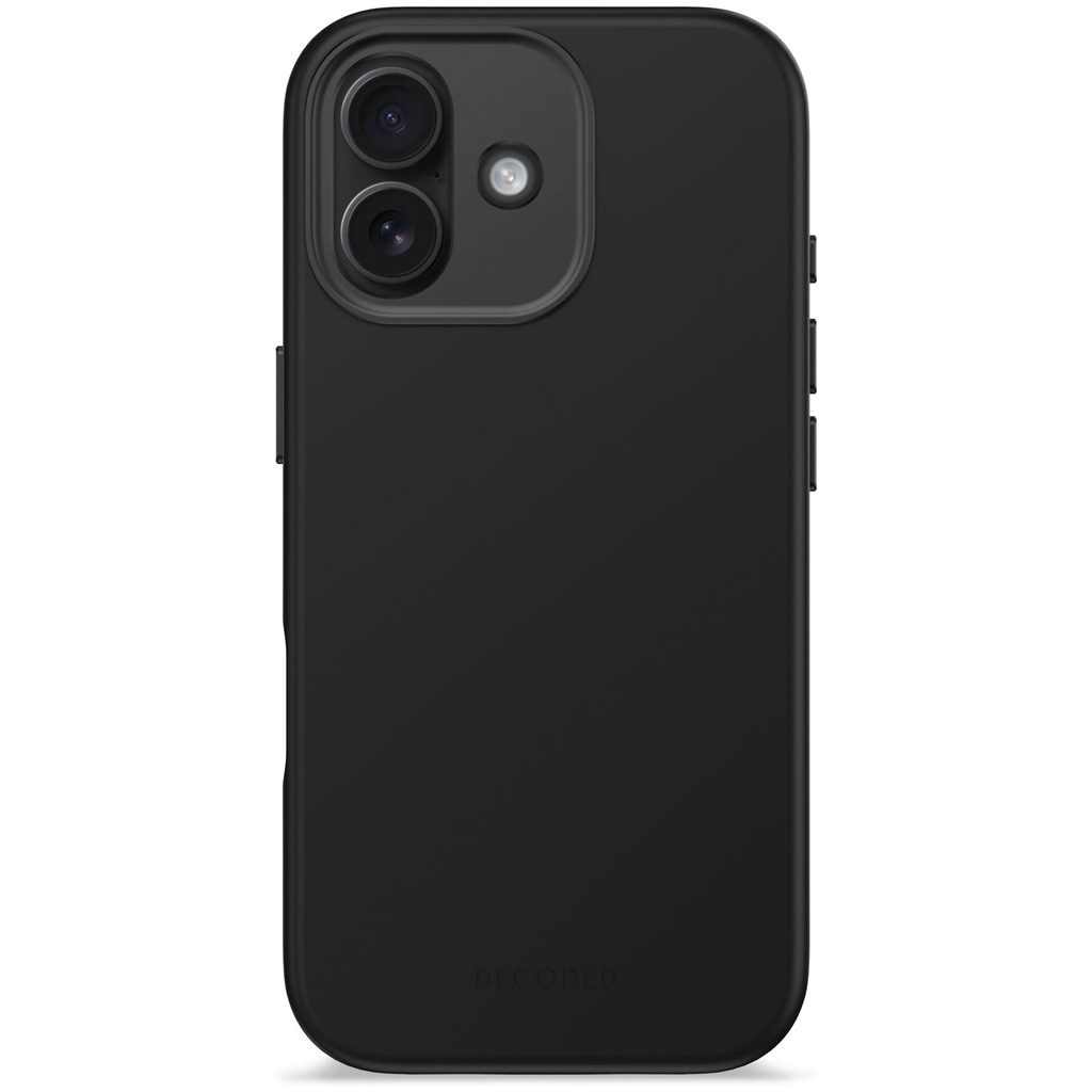 Decoded AntiMicrobial Silicone Backcover iPhone 17 Phantom Blk