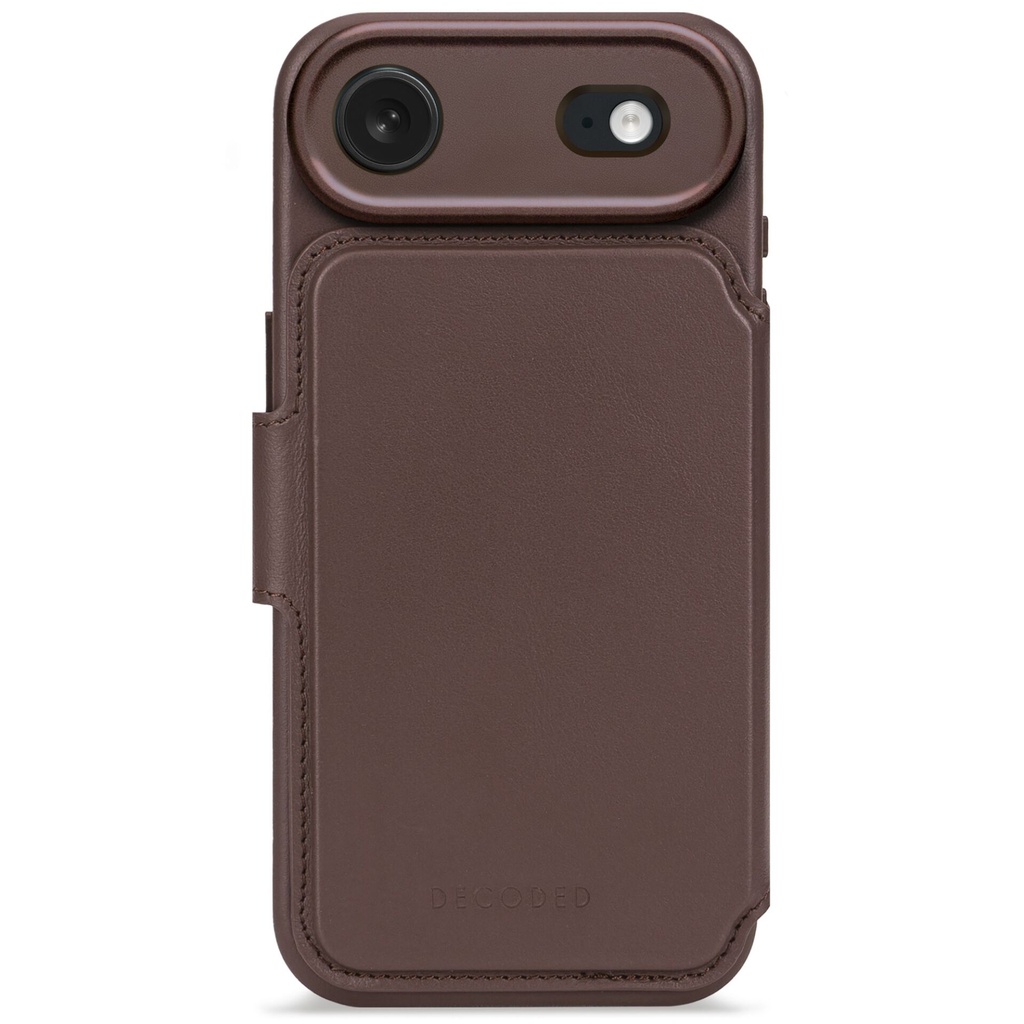 Decoded Leather Detachable Wallet iP 17 Air Chocolate Brown