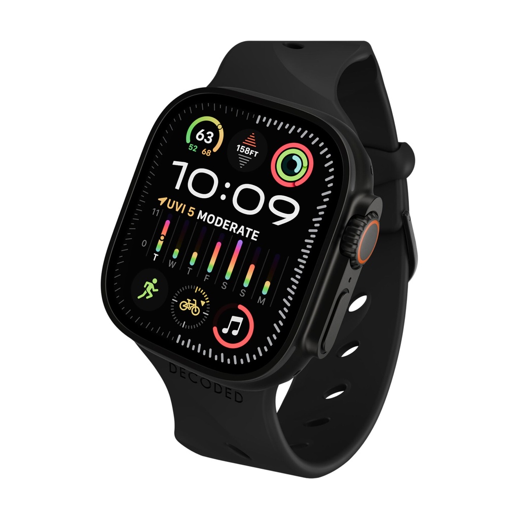 Decoded Silicone Ares Splice Strap 44/46/49mm Black