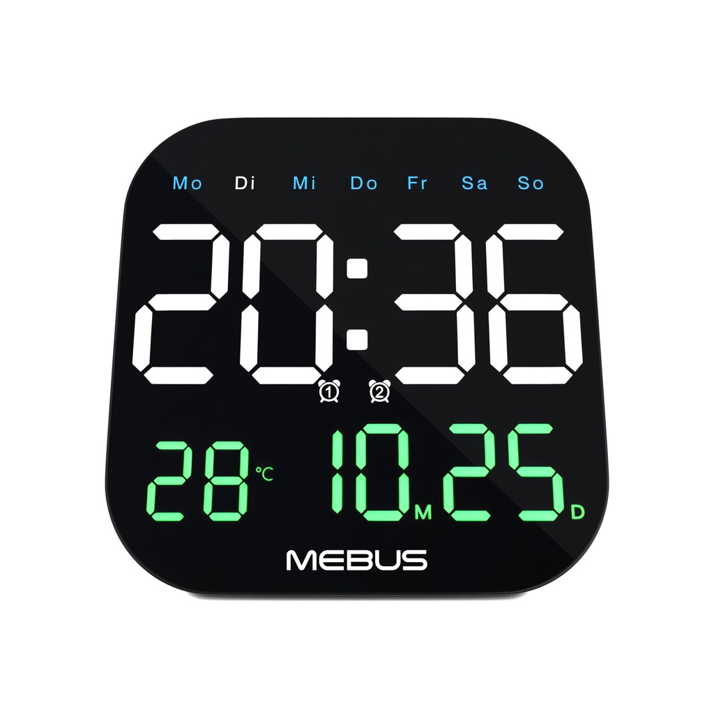 Mebus 19855 Quarz-Wanduhr digital