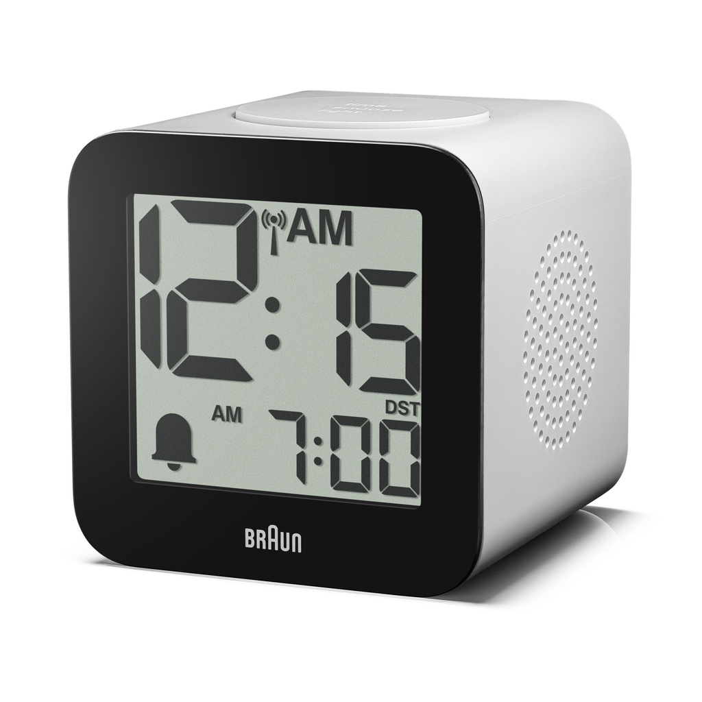 Braun BC 25 WP-DCF weiß Funkwecker mit Sprachausgabe