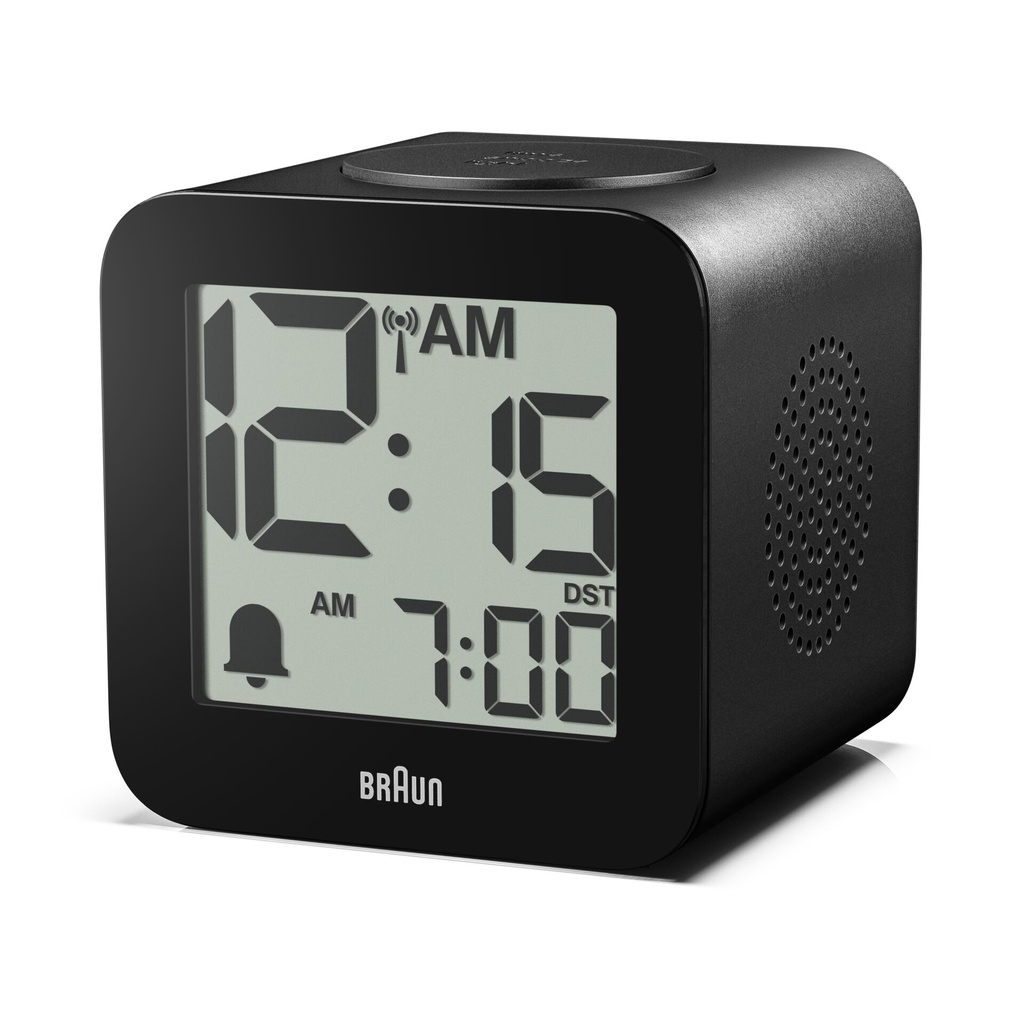 Braun BC 25 BP-DCF schwarz Funkwecker mit Sprachausgabe