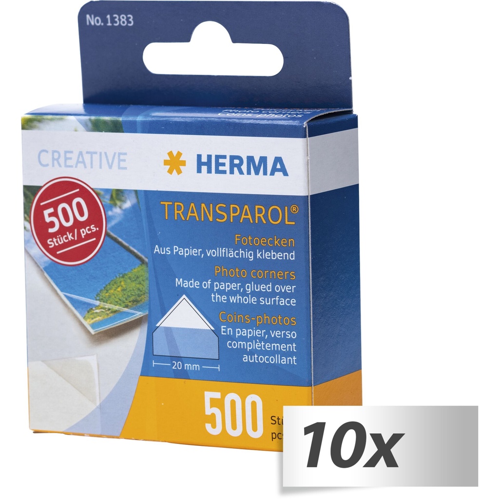 10 Herma Photo Corners 500 St. 1383